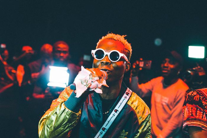 Terri performing at The Basement Gig 2019 first edition