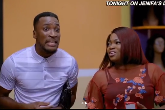 Anthony and Jenifa in a scene from Jenifa's Diary