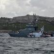 A Maltese naval vessel off the coast of the island earlier this year