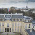 The Elysee Palace in Paris, office of the French president, with the Eiffel Tower across the River Seine visible in the background
