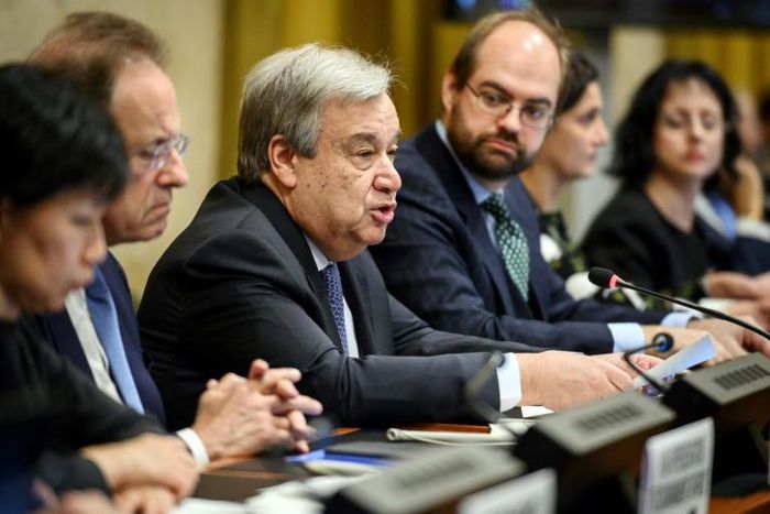 "I will be blunt. Key components of the international arms control architecture are collapsing," Guterres said 