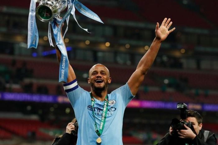 Manchester City's Vincent Kompany was stuned by the row between Chelsea's Maurizio Sarri and Kepa Arrizabalaga