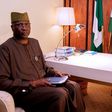 President Muhammadu Buhari meets Secretary to the Government of the Federation (SGF), Boss Mustapha, at the Presidential Villa