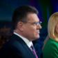 Maros Sefcovic (L) and Zuzana Caputova (R) face off in a second round vote on Saturday
