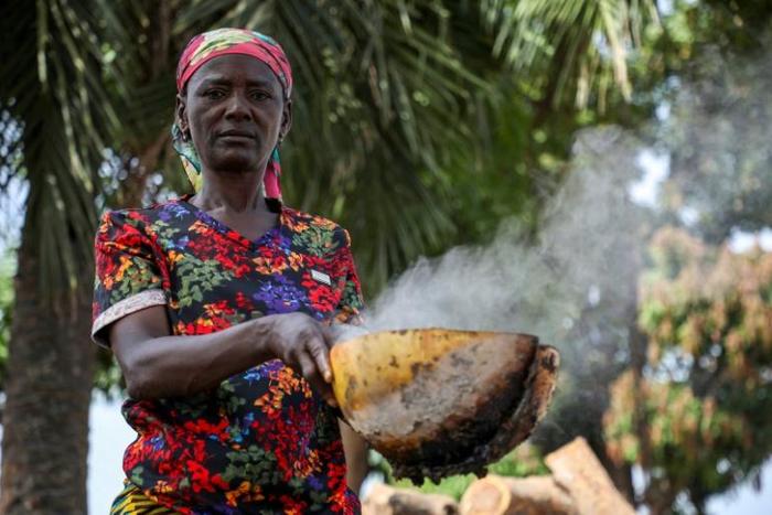 With money from Nigeria's Conditional Cash Transfer scheme, Ladi Kodi can self- finance her "black soap" production initiative