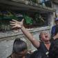 A relative reacts during the funeral of Brazilian musician Evaldo dos Santos Rosa, who was killed by an army unit when it shot at his car by mistake