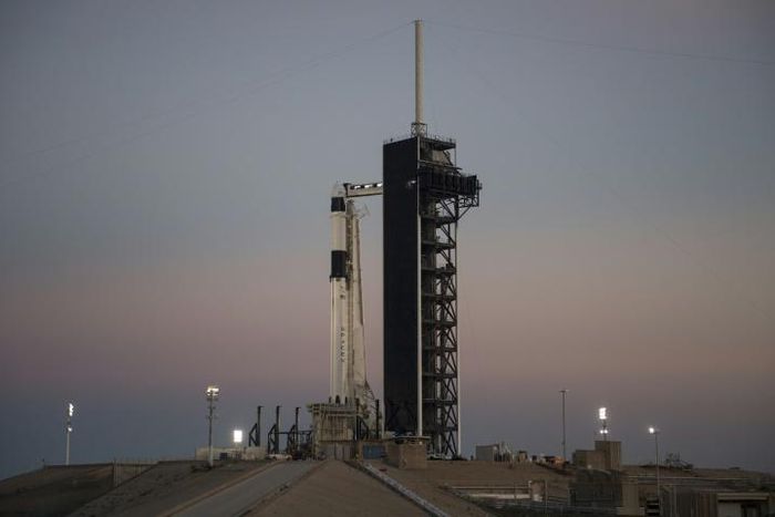 SpaceX's Falcon 9 rocket, due to blast off early Saturday carrying a Crew Dragon capsule in a test that will pave the way for the first manned US space mission in almost a decade