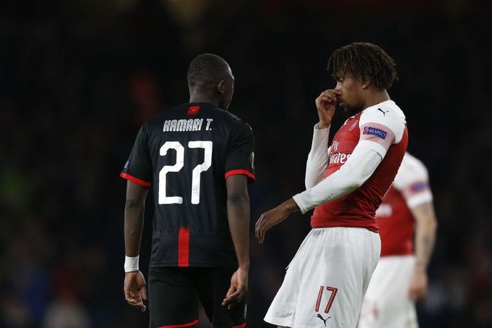 Alex Iwobi and Hamari Traore (Getty Images)