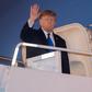 US President Donald Trump disembarks from Air Force One in Hanoi ahead of his summit with North Korean leader Kim Jong Un