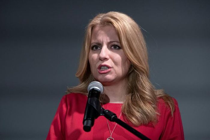 Political greenhorn Zuzana Caputova, pictured March 16, 2019, could command at least 60 percent of the vote to become the first woman to hold the presidency in Slovakia