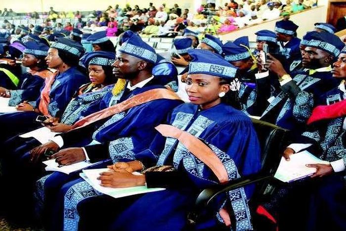 Graduating students of Lagos State University (The Point)