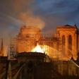 Firefighters try to douse the flames billowing the roof of Notre-Dame, a monument much loved, yet on occasion neglected, according to a top French historian