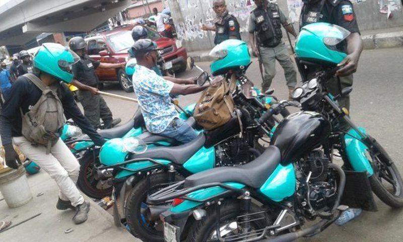 Lagos Task Force Impound Gokada motorcycles for violating the state traffic rules. (PM News)