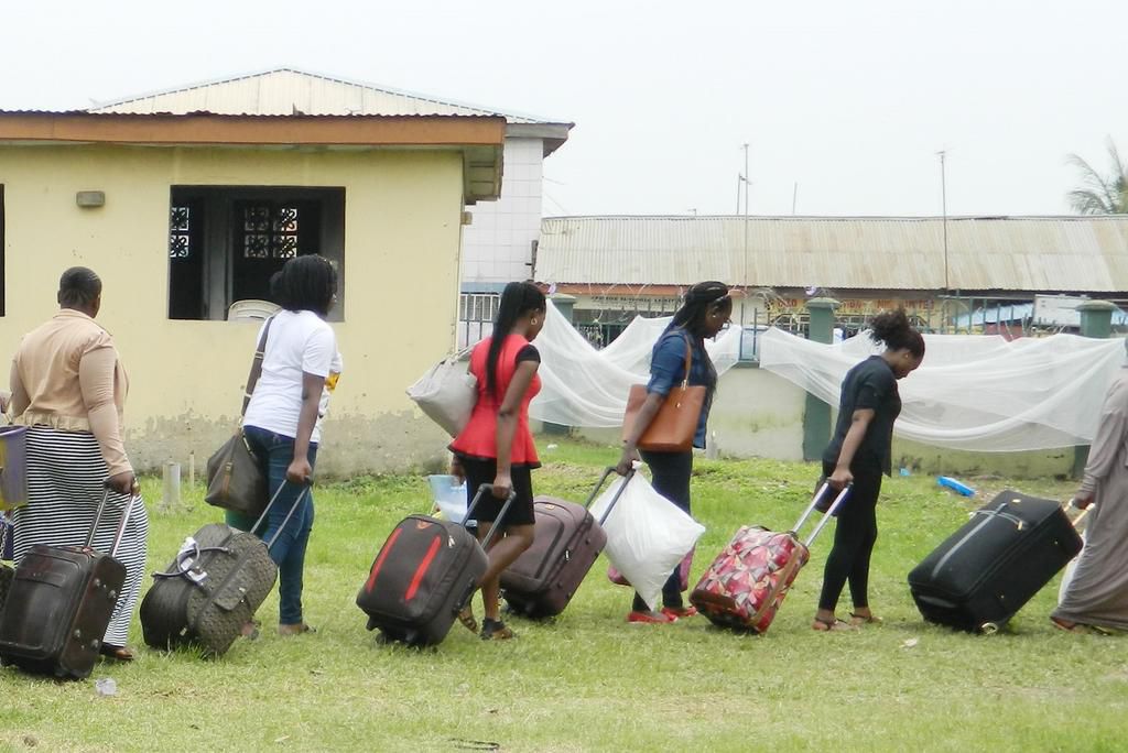 Prospective Corps Members arriving at their camp (NYSC CDS)