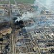 An aerial view after the explosion at the chemical plant in Jiangsu province last month