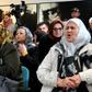 Bosnian Muslim women, who survived the 1995 Srebrenica massacre, watched the end of the trial together at the Srebrenica memorial in Potocari