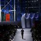 A museum inside a museum: Louis Vuitton recreated Paris' Pomipidou Centre art gallery inside the Louvre Museum for its fashion week show