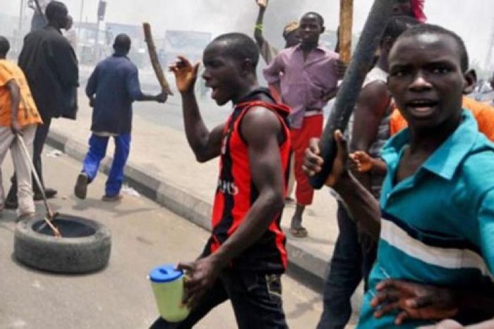 Scene of a violent clash [Today]