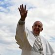 Pope Francis waves as he leaves St. Peter's square at the Vatican at the end of his weekly general audience on March 27, 2019