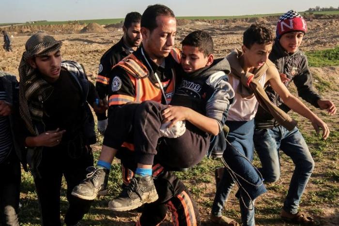 UNICEF said nearly 3,000 children have been hospitalised since protests erupted on the Gaza-Israel border a year ago