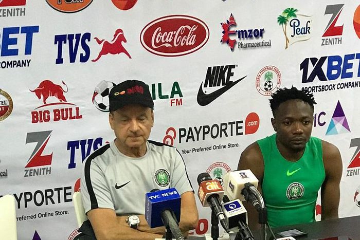 Gernot Rohr and Ahmed Musa (Pulse Nigeria)