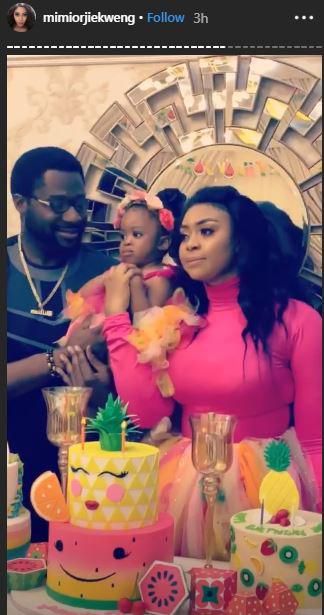 Mimi Orjiekwe celebrates daughter's birthday with estranged husband [Instagram/MimiOrjiekweNg]