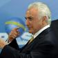 Brazilian President Michel Temer, seen here in a file picture from February 16, 2017, has been accused in a sprawling anti-corruption probe