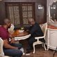 Gbenga Titilope, Ray Emodi on the set of 'Trophy Wife'