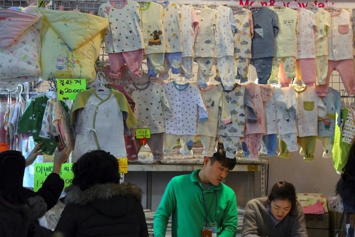 South Korea's fertility rate -- the number of children a woman is expected to have in her lifetime -- fell to 0.98 in 2018, far short of the 2.1 needed to maintain stability