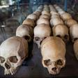 Dark past: Skulls of victims at the genocide memorial in Kigali. More than 800,000 people, most of them Tutsis, were slaughtered