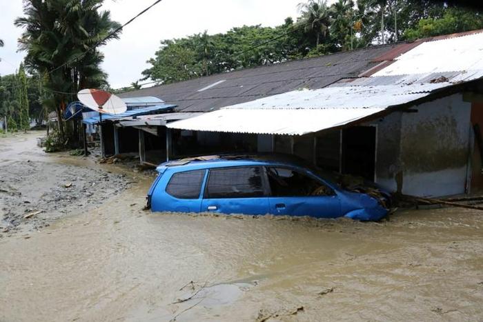The disaster was triggered by torrential rain on Saturday