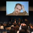 Former US National Security Agency contractor and whistle-blower Edward Snowden speaking on March 15, 2019 via video link from Russia