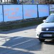 Anti-EU posters covered up in Budapest as the leader of the EPP group Manfred Weber visited