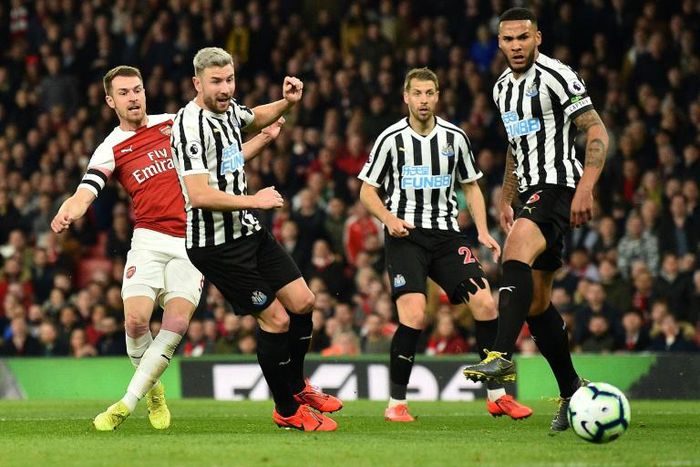 Arsenal's Aaron Ramsey paved the way for their win against Newcastle