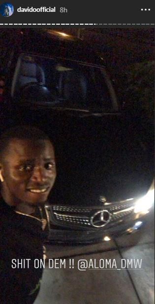 Davido congratulates Aloma as he gifts him a new car [Instagram/DavidoOffical]