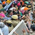 Unemployed Indian teachers at a protest to demand jobs earlier this year. A newspaper reported unemployment under Modi hit its highest mark since the 1970s