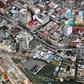 An aerial view of Beira after the great storm