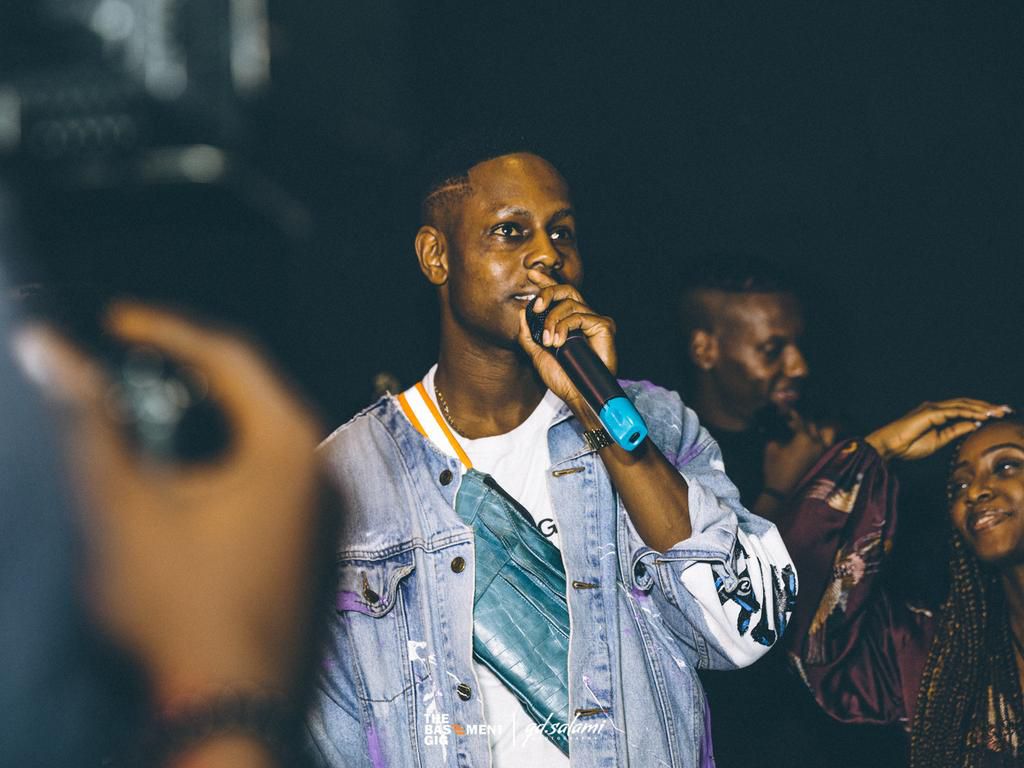 Ladipoe performing at The Basement Gig 2019 first edition