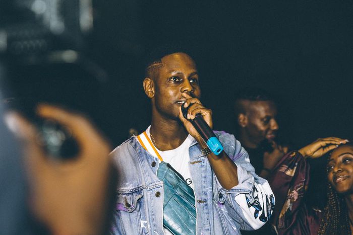 Ladipoe performing at The Basement Gig 2019 first edition