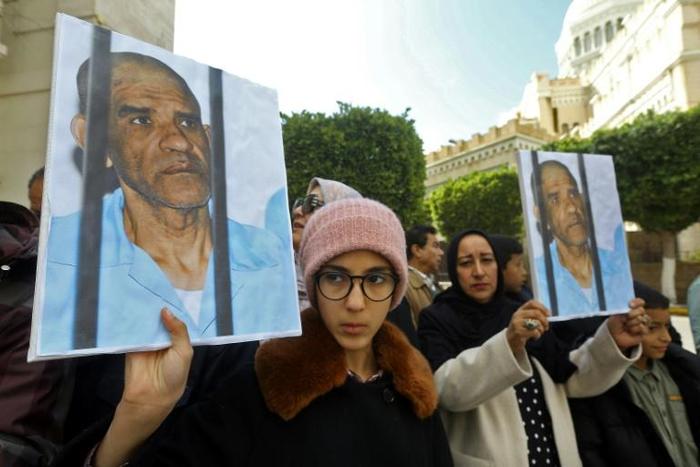 Dozens of Senussi's relatives protested Saturday in Libya's capital Tripoli