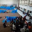 Cyclone survivors shelter in a school in Beira, Mozambique