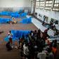 Cyclone survivors shelter in a school in Beira, Mozambique