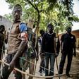 Land of tensions: Hunters armed with bows and arrows gathered in Dasso, central Nigeria, in February pledging to defend farmers in conflict with nomadic herdsmen