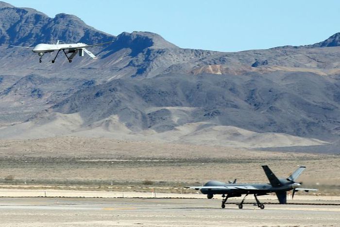 US strikes, which included missiles fired by manned aircraft as well as drones, targeted Somalia's Al-Qaeda linked insurgents, Al-Shabaab