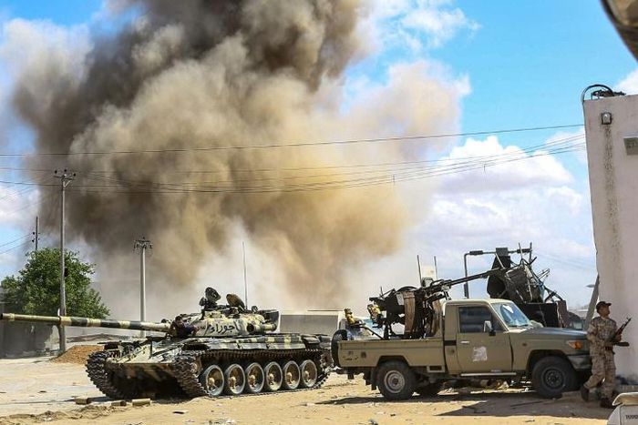 Fierce fighting south of Tripoli has left more than 120 dead, with aid organisations voicing increasing concern for civilians caught in the conflict