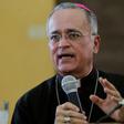 The Auxiliary Bishop of Managua, Silvio Baez, a government critic, speaks to the press in Managua