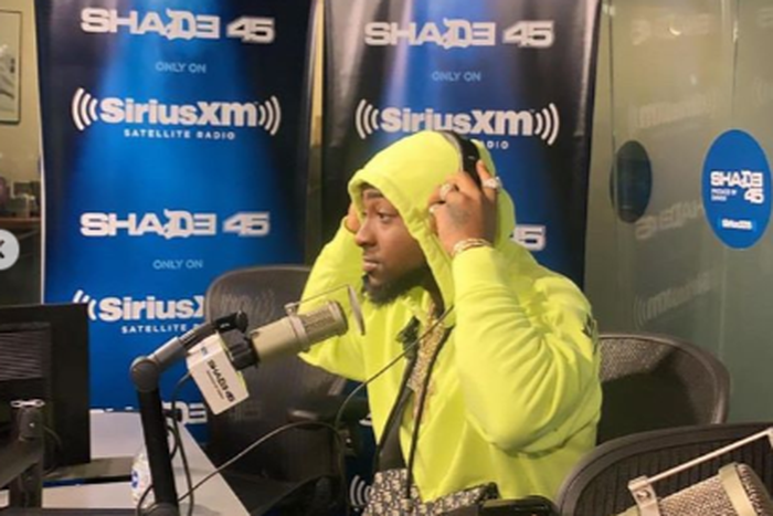 Davido on Shade 45 Sirius XM [Instagram Davido]