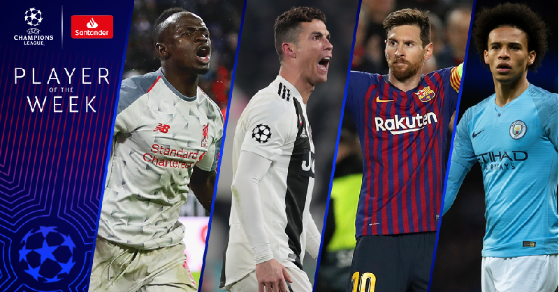 Champions League Player of the Week nominees [Twitter/Champions League]