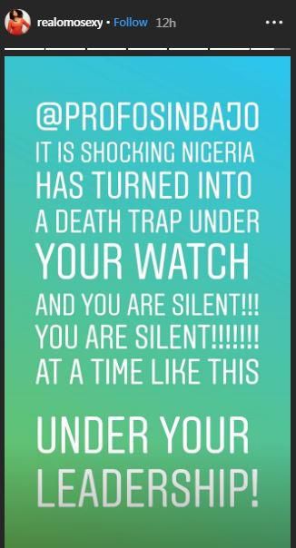 Omotola Jalade-Ekiende calls out Yemi Osinbanjo over SARS brutality [Instagram/OmotolaJaladeEkeinde]