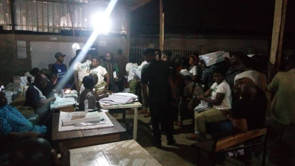 Collation of results at a Polling Unit INEC1